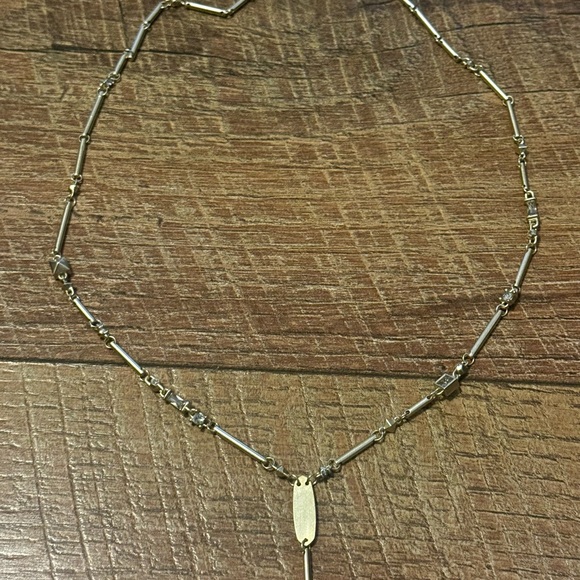 Kendra Scott Gold Lariat Crowley Necklace NWT - Picture 4 of 7